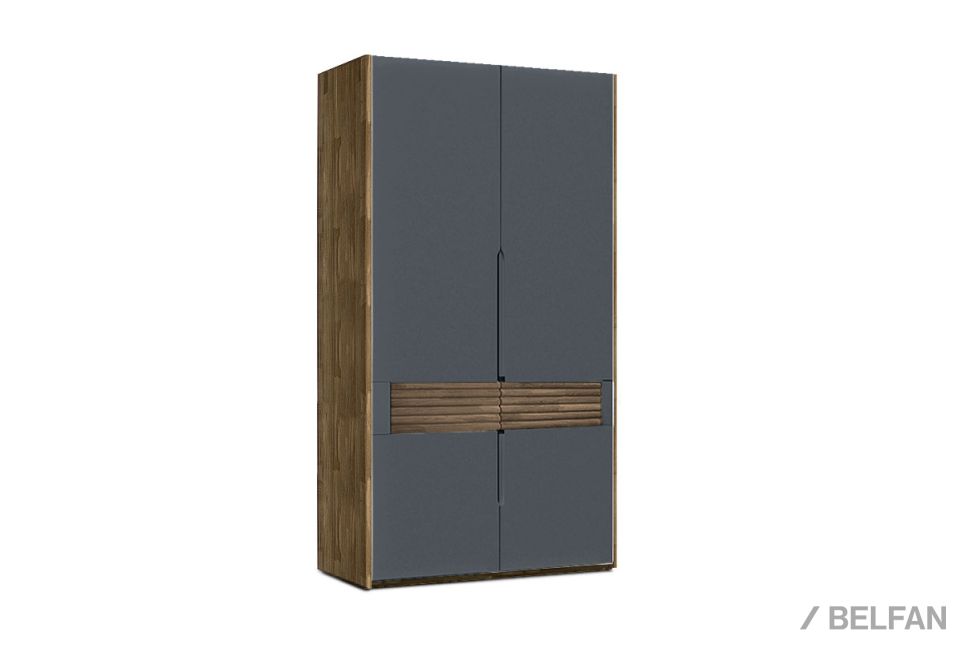 Шкаф для одежды 2-х дверный "Wallstreet" массив дуба, МДФ 1