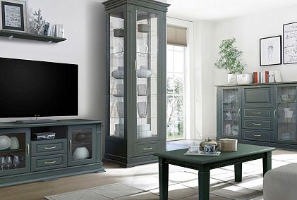 Шкаф с витриной "Верди Люкс 1з"