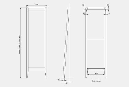 Зеркало напольное 
