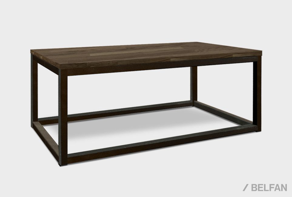 Стол журнальный "Art Collection" прямоугольный 259 массив дуба, металл 1