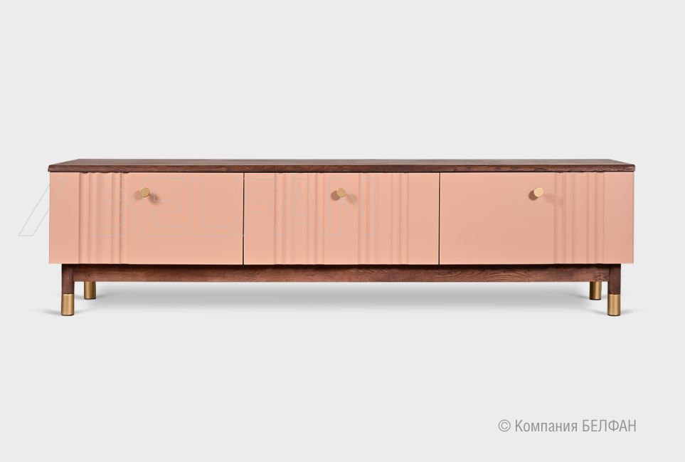 Тумба под ТВ "Меридиан" 180 массив дуба, МДФ 6