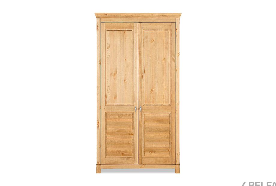 Шкаф для одежды 2-х дв. "Рауна" 20 массив сосны 1