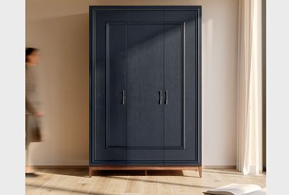 Шкаф 3-х дверный "Сакраменто" (с декором); *А-016.303; сумеречный, орех