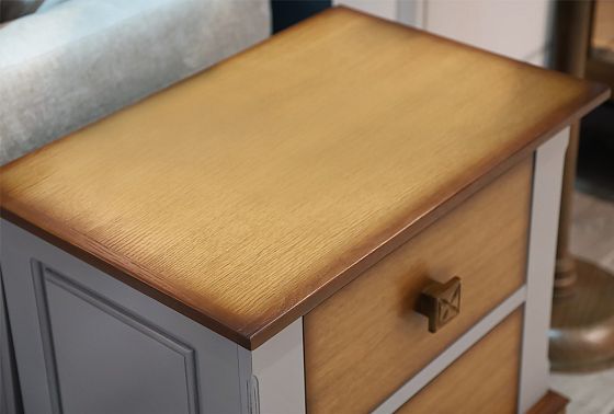 Тумба прикроватная "Brianson" массив и шпон дуба, МДФ 6