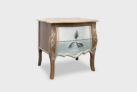 Тумба прикроватная "Трио" массив и шпон дуба 11