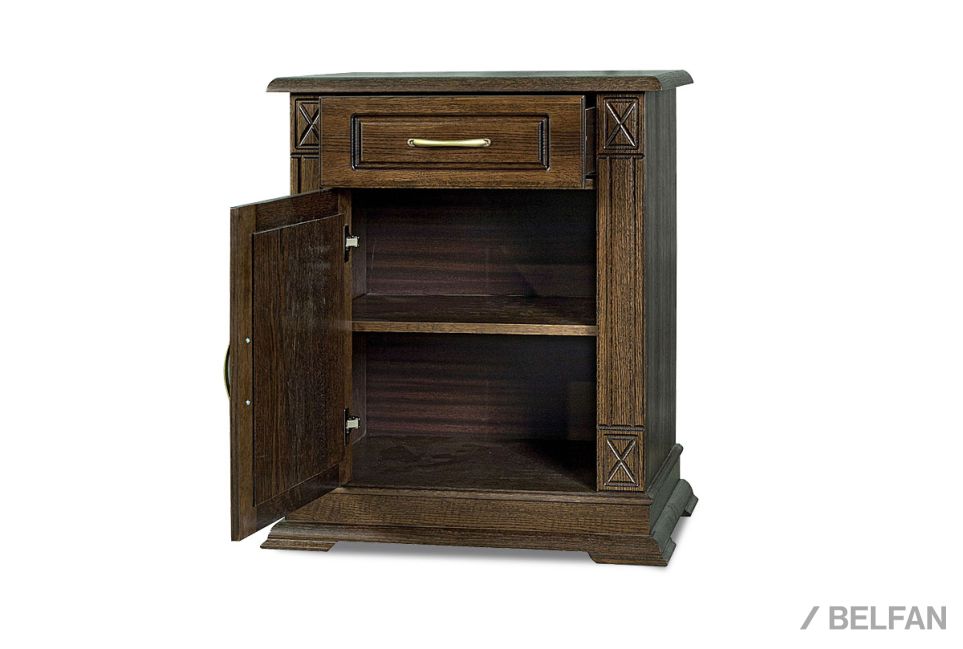 Тумба 1-но дв. "Верди Люкс 1" массив и шпон дуба 2