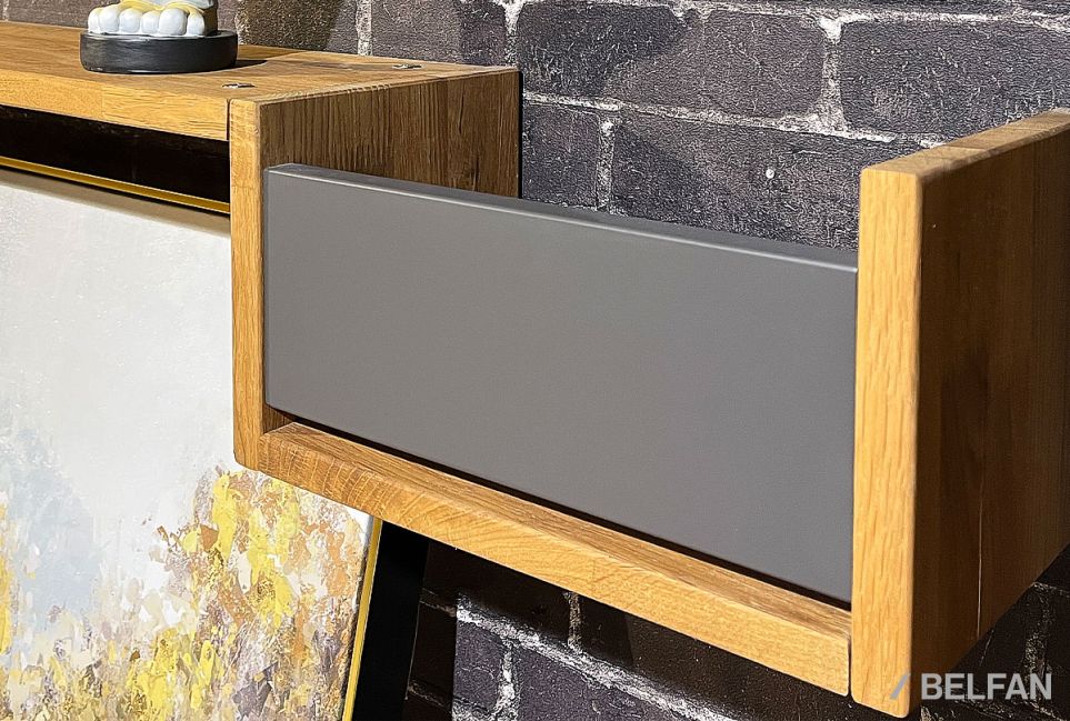 Полка с нишей "Уоллстрит" (правая) массив дуба, МДФ 3