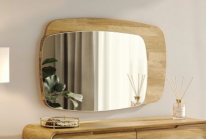 Зеркало настенное "Монблан"; бейц-масло