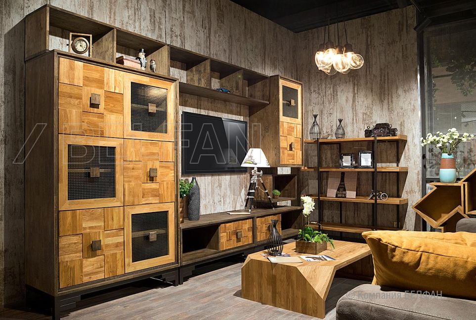 Шкаф "Cube Design" 6 массив и шпон дуба 8