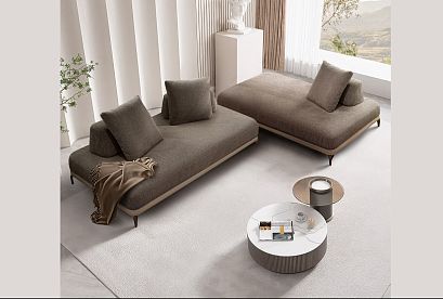 "Infiniti" диван модульный; нераскл.; 13+15; хром темный; Escade 31+Unica Atmoshpere (гр. 2/БК)