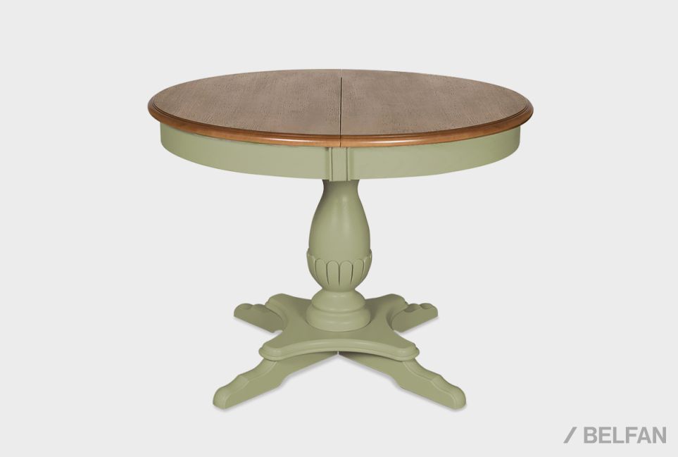 Стол обеденный "Оливия" (круглый) массив и шпон ольхи 1