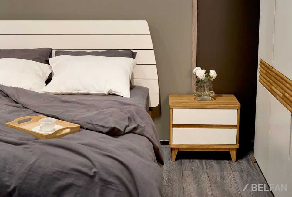 Тумба прикроватная "Wallstreet" массив дуба, МДФ 9