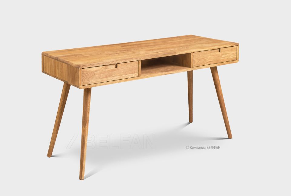 Стол письменный "Ирвинг" (2 ящика); графит