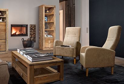 "Бруно" кресло; нераскл.; Р-40 (лак); Velvet Lux 52 (гр. 1/СМ)