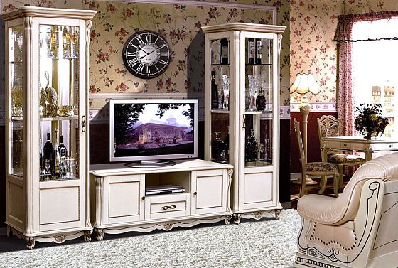 Тумба под ТВ "Алези 2" массив и шпон дуба 5