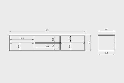Тумба под ТВ навесная "Irving Design"