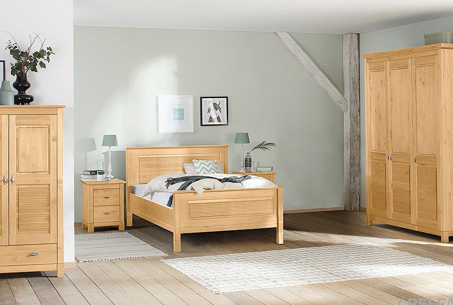 Шкаф для одежды 3-х дв. "Рауна" 30 массив сосны 4