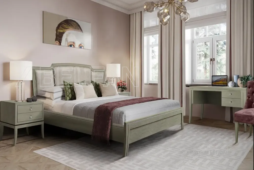 Детская «Costa» #1 олива+белая патина