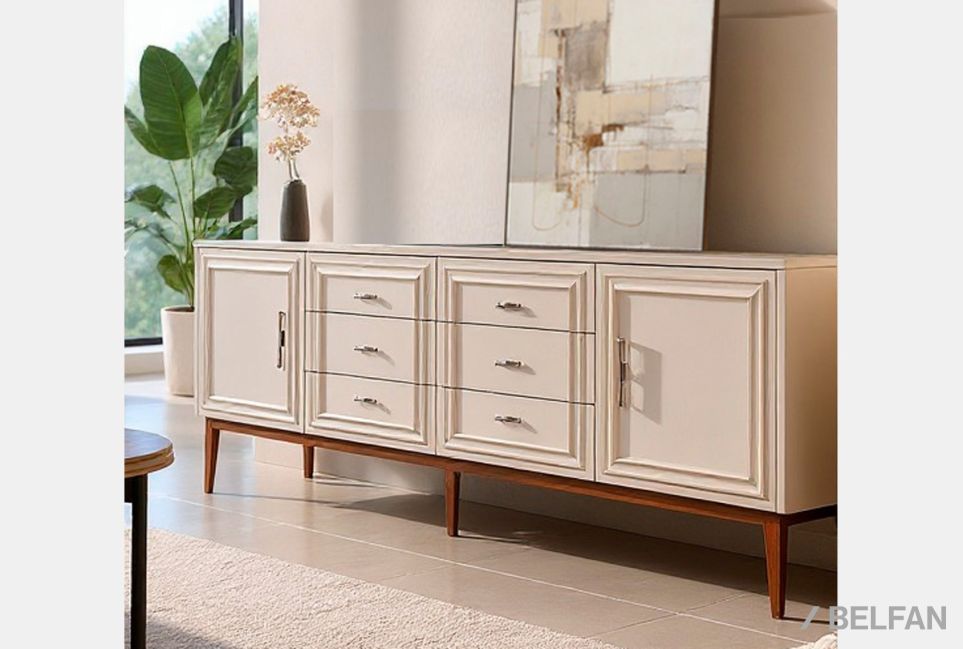 Тумба "Сакраменто" 4 (с ящиками) массив и шпон дуба, МДФ 5