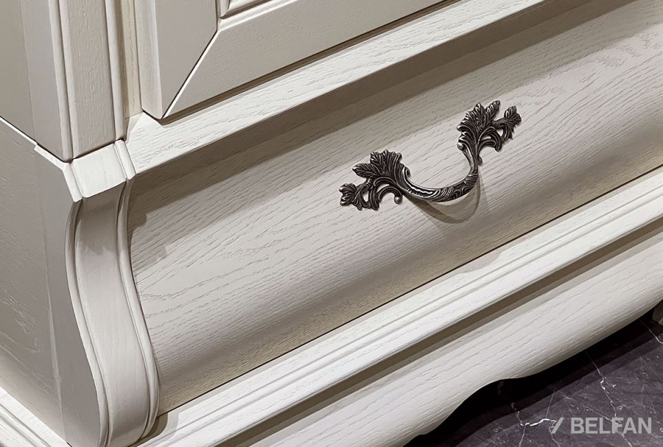 Шкаф для одежды "Тэфи" 4-х дв. с зеркалом массив и шпон дуба 5