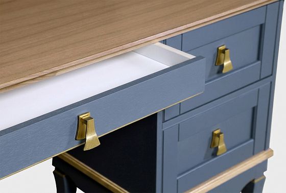 Стол письменный "Стюарт" (тумба слева) массив и шпон дуба 9