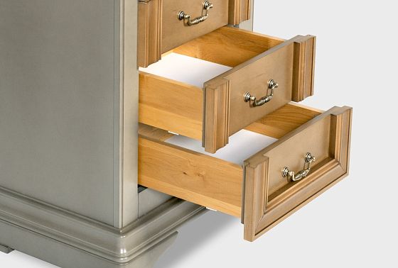 Комод "Оливия" высокий массив и шпон ольхи 7