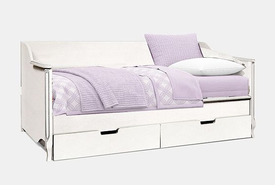 Кровать односпальная "Катрин" 90 массив и шпон дуба 2