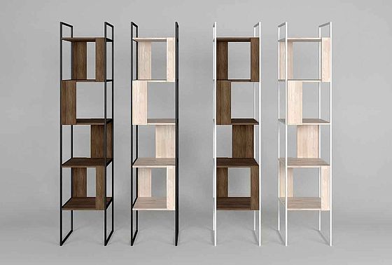 Стеллаж "Art Collection" 430 массив дуба, металл 5