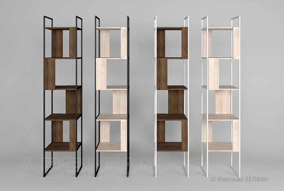 Стеллаж "Art Collection" 430 массив дуба, металл 5