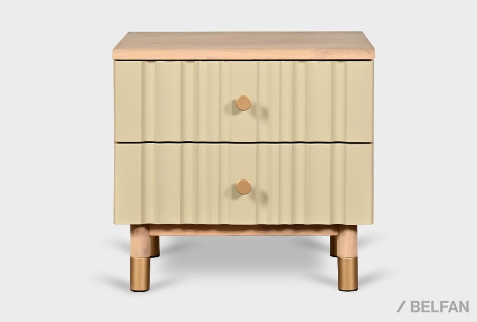 Тумба прикроватная "Меридиан" массив дуба, МДФ 6