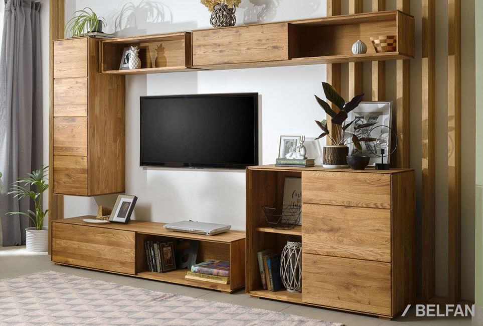 Шкаф навесной "Гринвуд" (левый) массив дуба 5