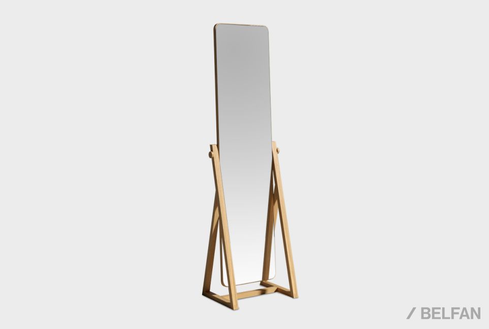 Зеркало напольное "Elva" массив и шпон дуба 1