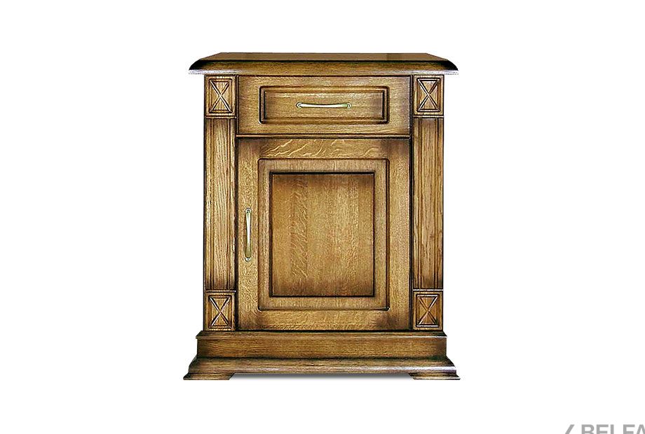 Тумба 1-но дв. "Верди Люкс 1" массив и шпон дуба 2