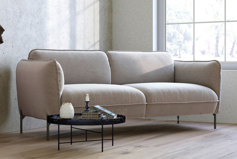 "Alex" диван 3-х местный; раскл.; 3М; "Тик-так" (2000x1500); черный; Paradise 01(гр.3/АВ)