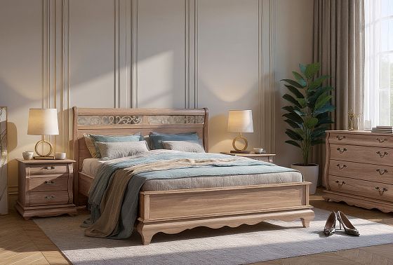 Тумба прикроватная "Тэфи" массив и шпон дуба 3