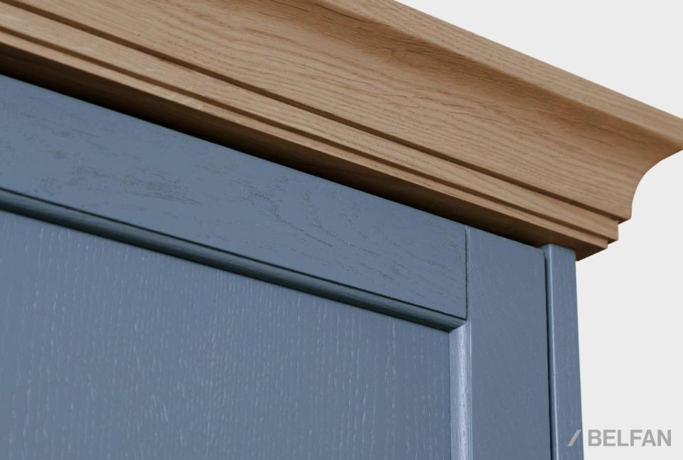 Шкаф настенный "Стюарт" (правый) массив и шпон дуба 7