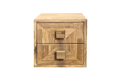 Модуль для стеллажей открытых "Cube Design" (с ящиками); 2 ящика; *КМ-009.202; бейц-масло