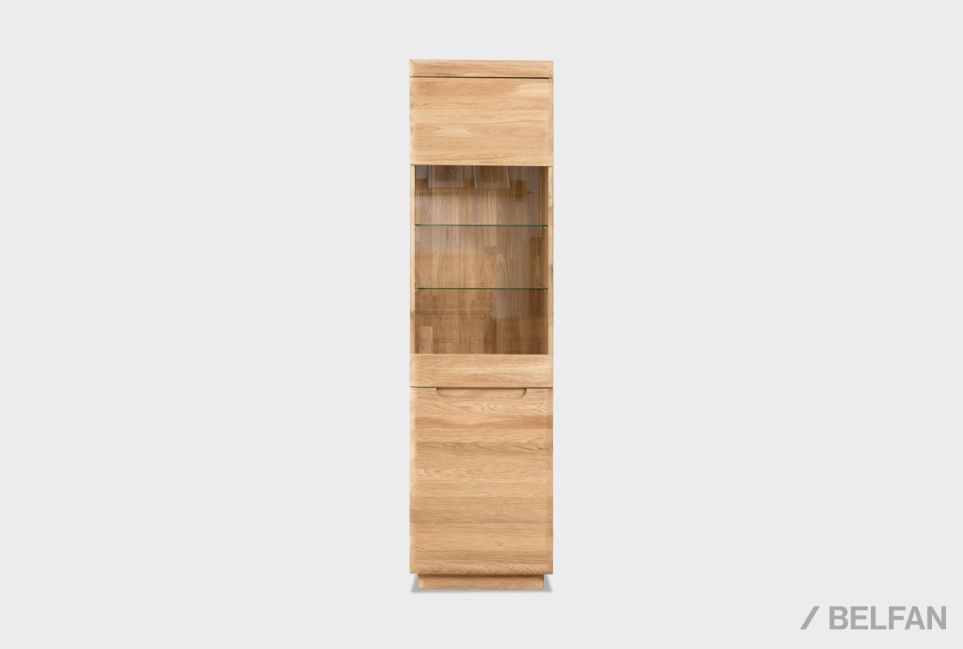 Витрина 1-но дверная "Bremen" (левая) массив дуба 5