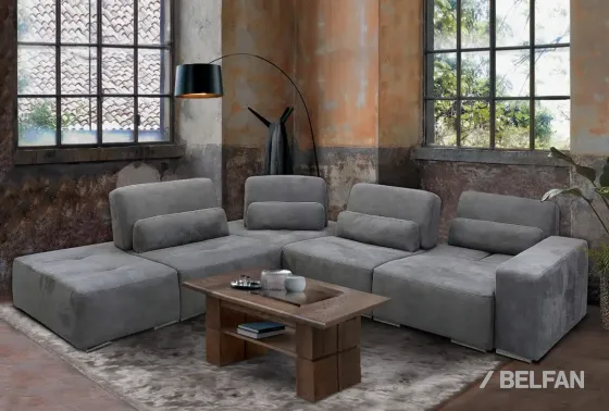 БАКСТЕР угловой диван с оттоманкой #1