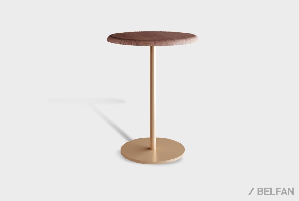 Стол журнальный "Меридиан" массив дуба, металл 5