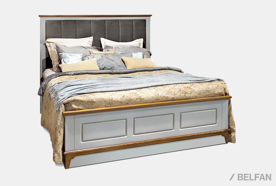 Кровать "Brianson" массив и шпон дуба, МДФ 2