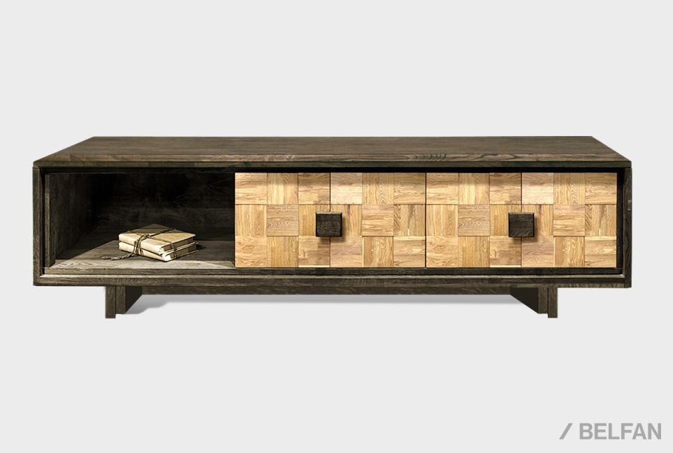 Тумба под ТВ "Cube Design" 3 массив дуба 1