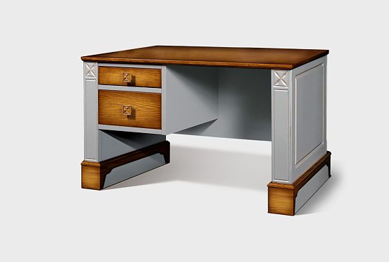 Стол письменный "Brianson" (1 тумба слева) массив и шпон дуба, МДФ 5