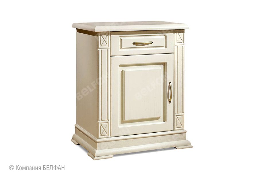 Тумба 1-но дв. "Верди Люкс 1" массив и шпон дуба 1