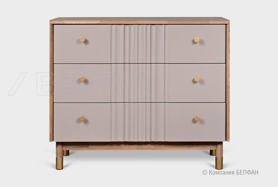 Комод "Меридиан" 3 массив дуба, МДФ 6