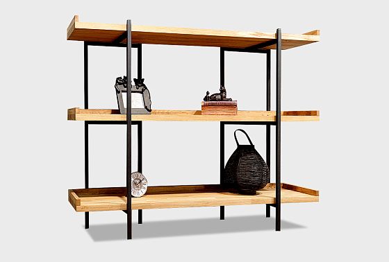 Стеллаж открытый "Куб Дизайн" 3 массив дуба 5