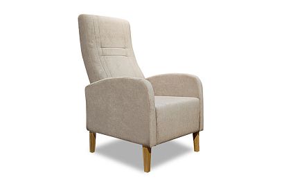 "Бруно" кресло; нераскл.; Р-40 (лак); Velvet Lux 52 (гр. 1/СМ)