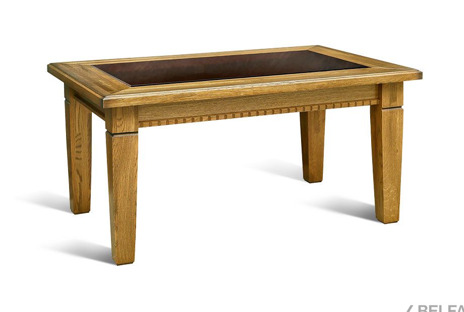 Стол журнальный "Верди Люкс 3" массив и шпон дуба 2