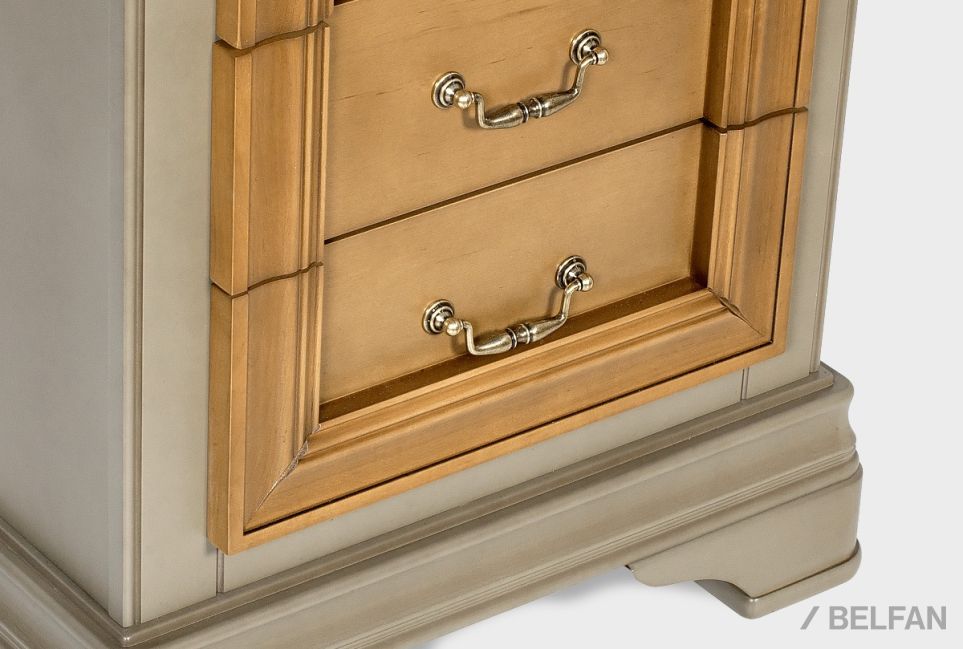 Комод "Оливия" высокий массив и шпон ольхи 3