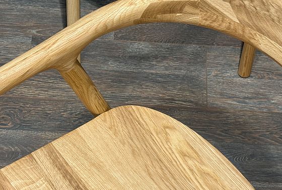 Стул "Лугано" с подлокотниками массив берёзы 12